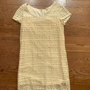 Cream Lace Dress (Urban Outfitters)